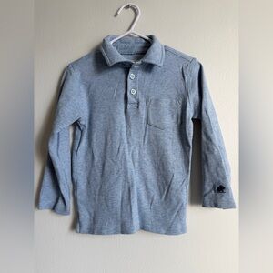 babycottons Gray Long Sleeve Polo